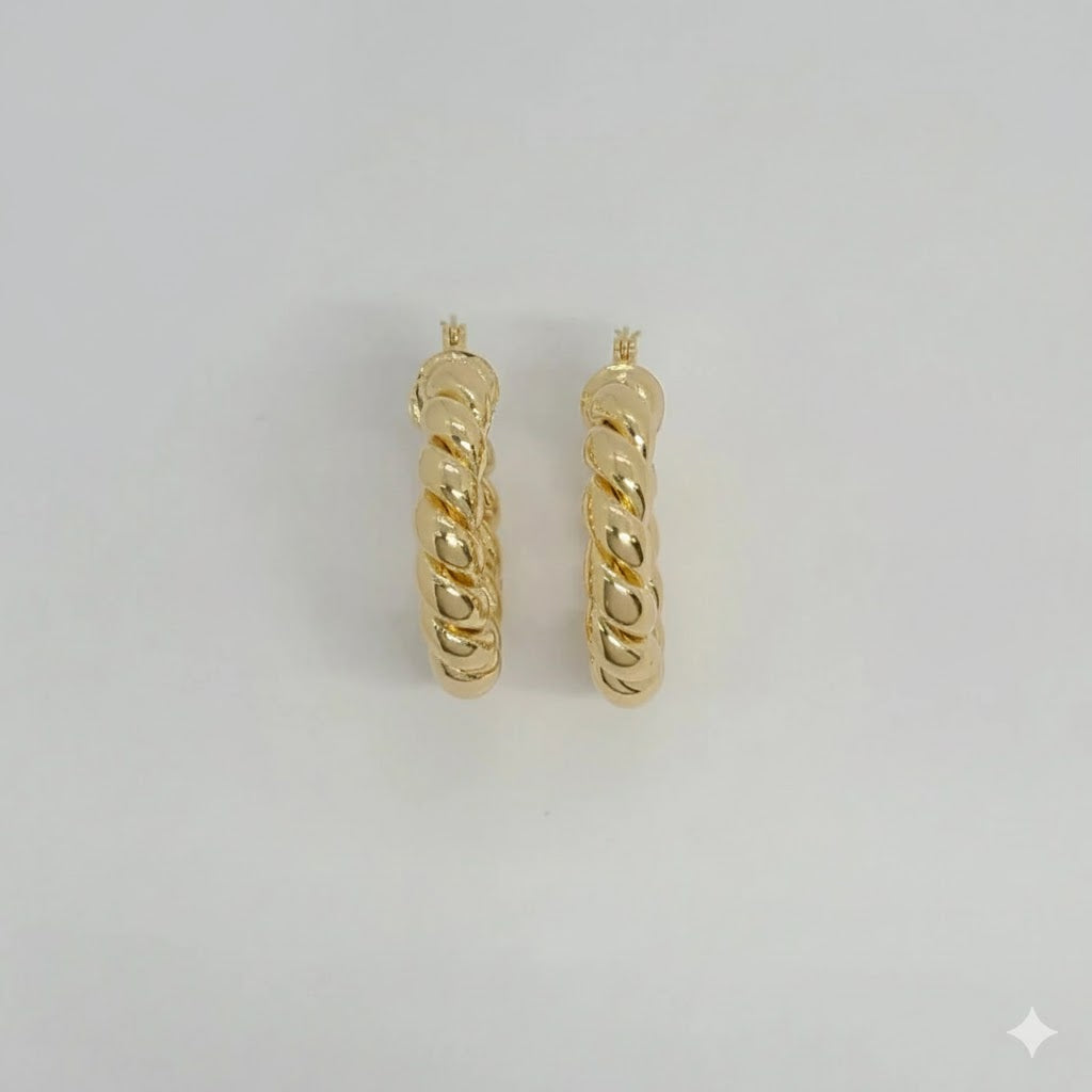 (1-2978) Laminado dorado - Aros retorcidos - BGF