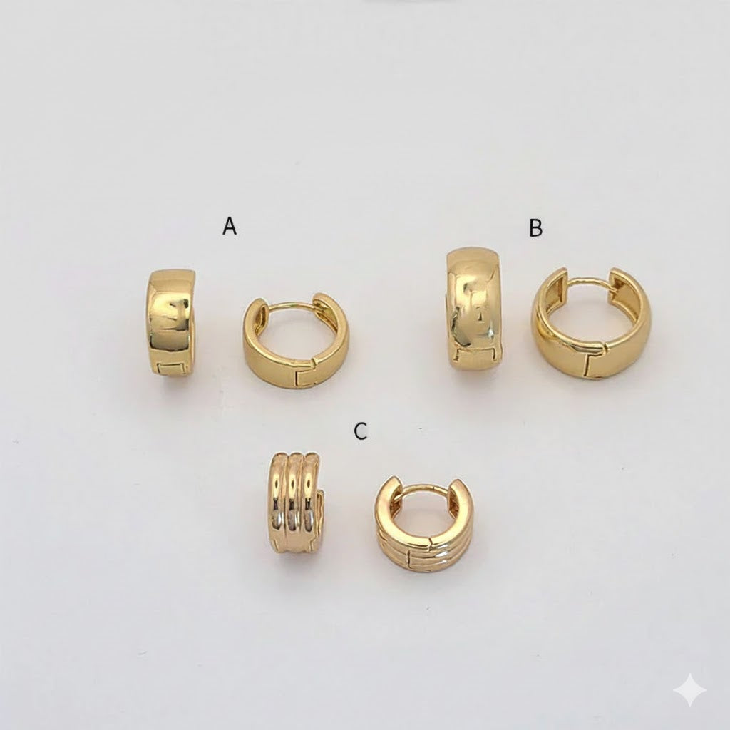 (1-2515) Laminado dorado - Huggies lisos - BGO