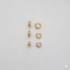 (1-2988) Gold Laminate - Trio Set Small Hoops - BGF