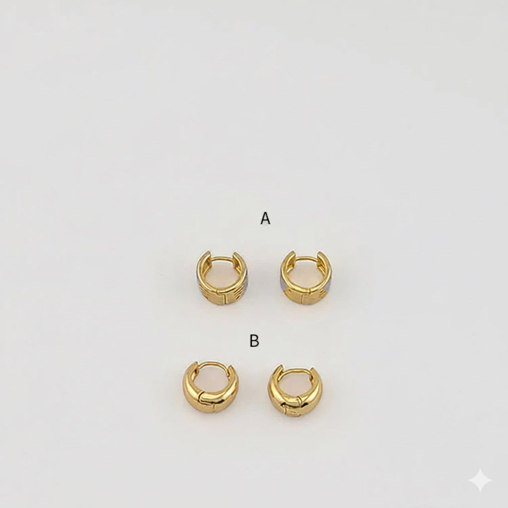 (1-2520) Laminado Dorado - Aros Pequeños - BGO