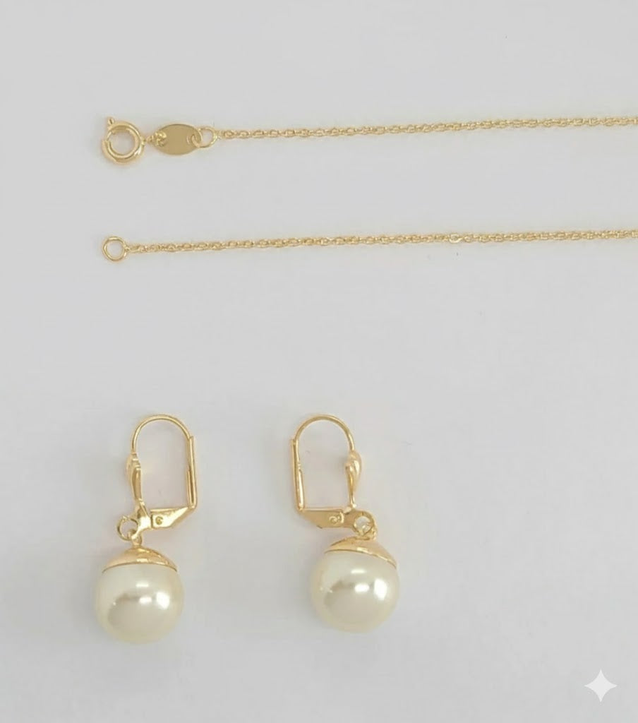 (1-6119-E) Laminado dorado - Juego de perlas - BGF