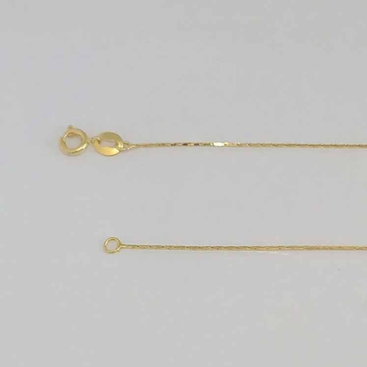 (1-6057) Laminado de oro - Collar de tres tonos - BGF