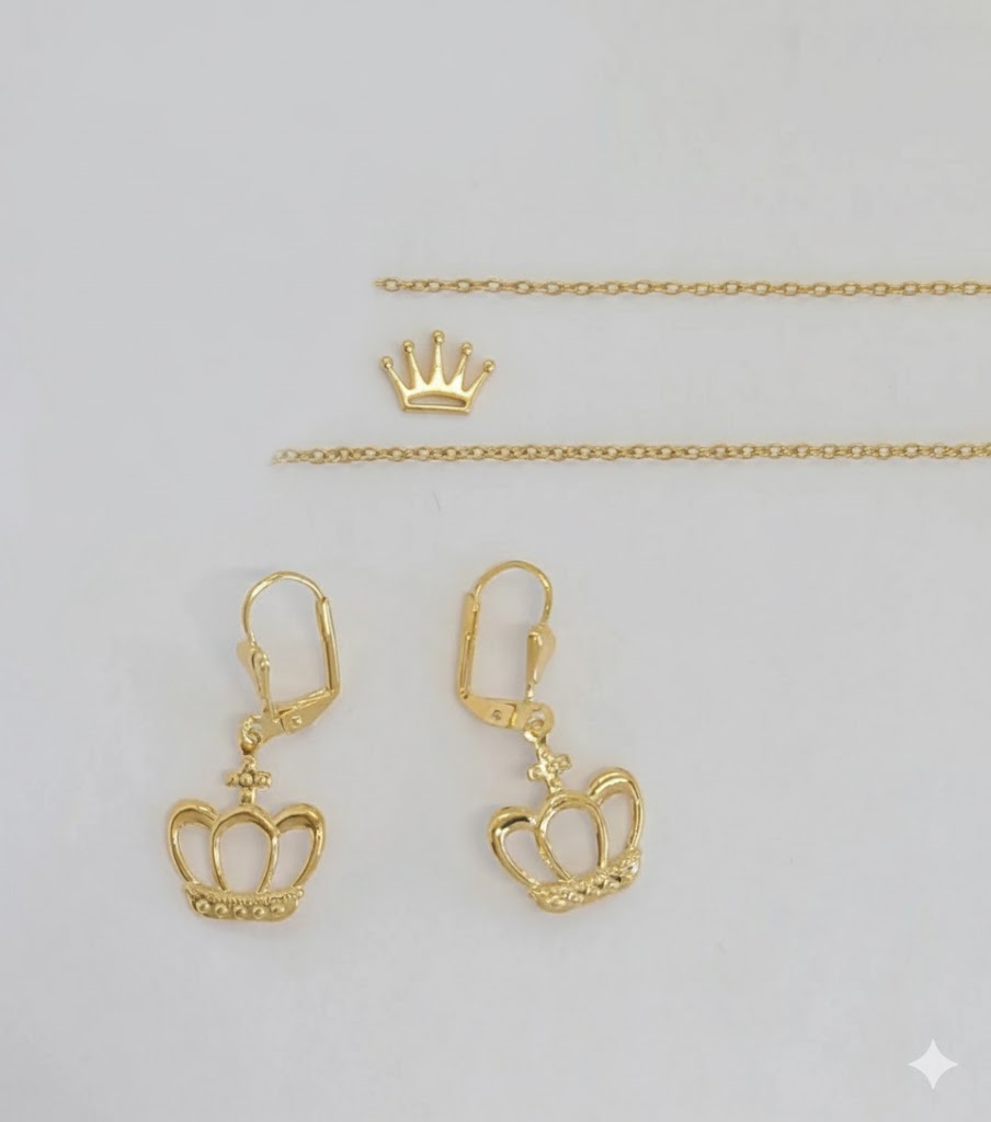 (1-6114) Laminado dorado - Juego de coronas - BGO