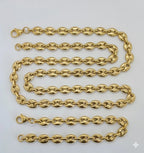 (4-7043) Juego de eslabones marineros de acero inoxidable de 9,5 mm para hombre.