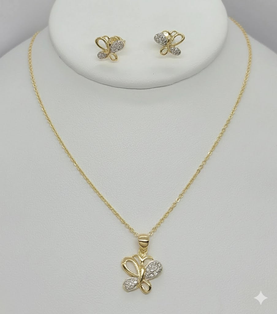 (1-6101) Laminado dorado - Juego de mariposas - BGF