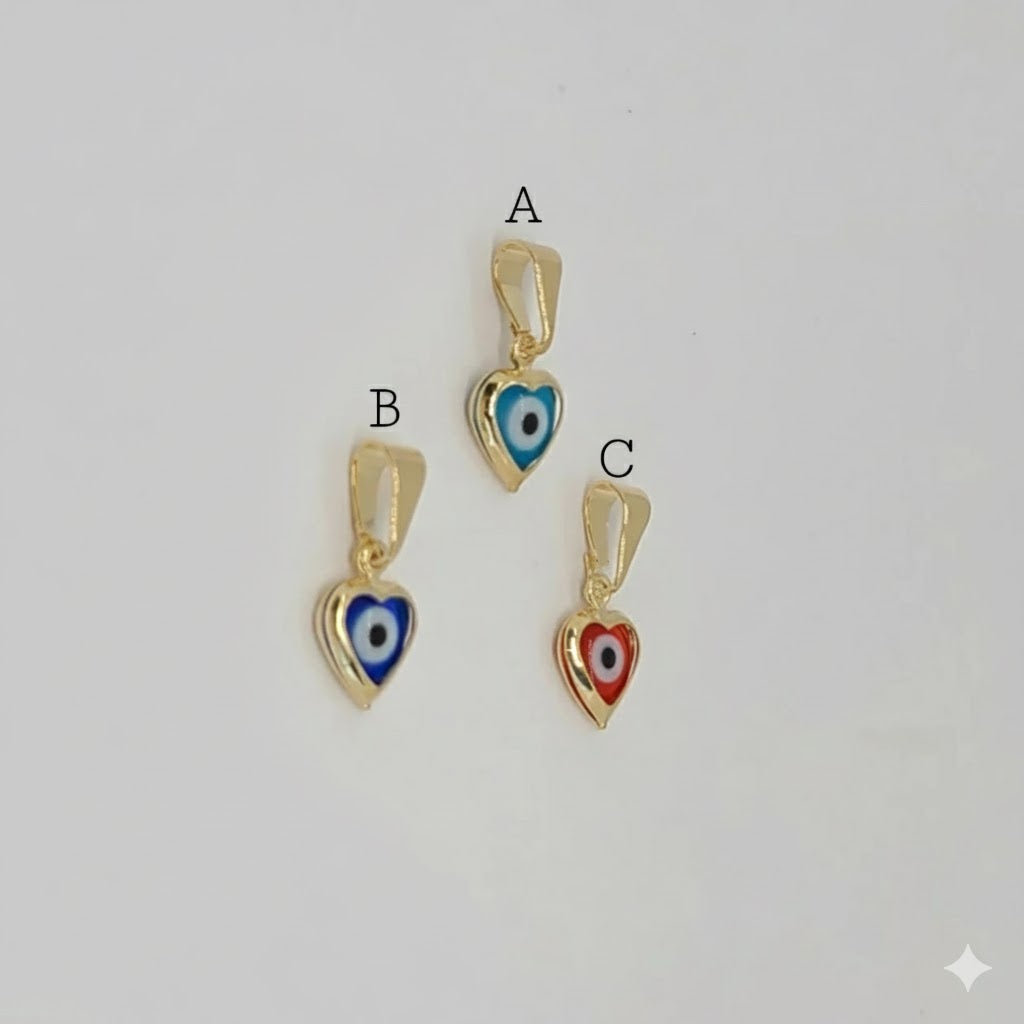 (1-2027) Laminado de oro - Colgantes de mal de ojo - BGF