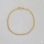 (1-0414) Pulsera de eslabones marineros de 2,5 mm laminados en oro - BGF