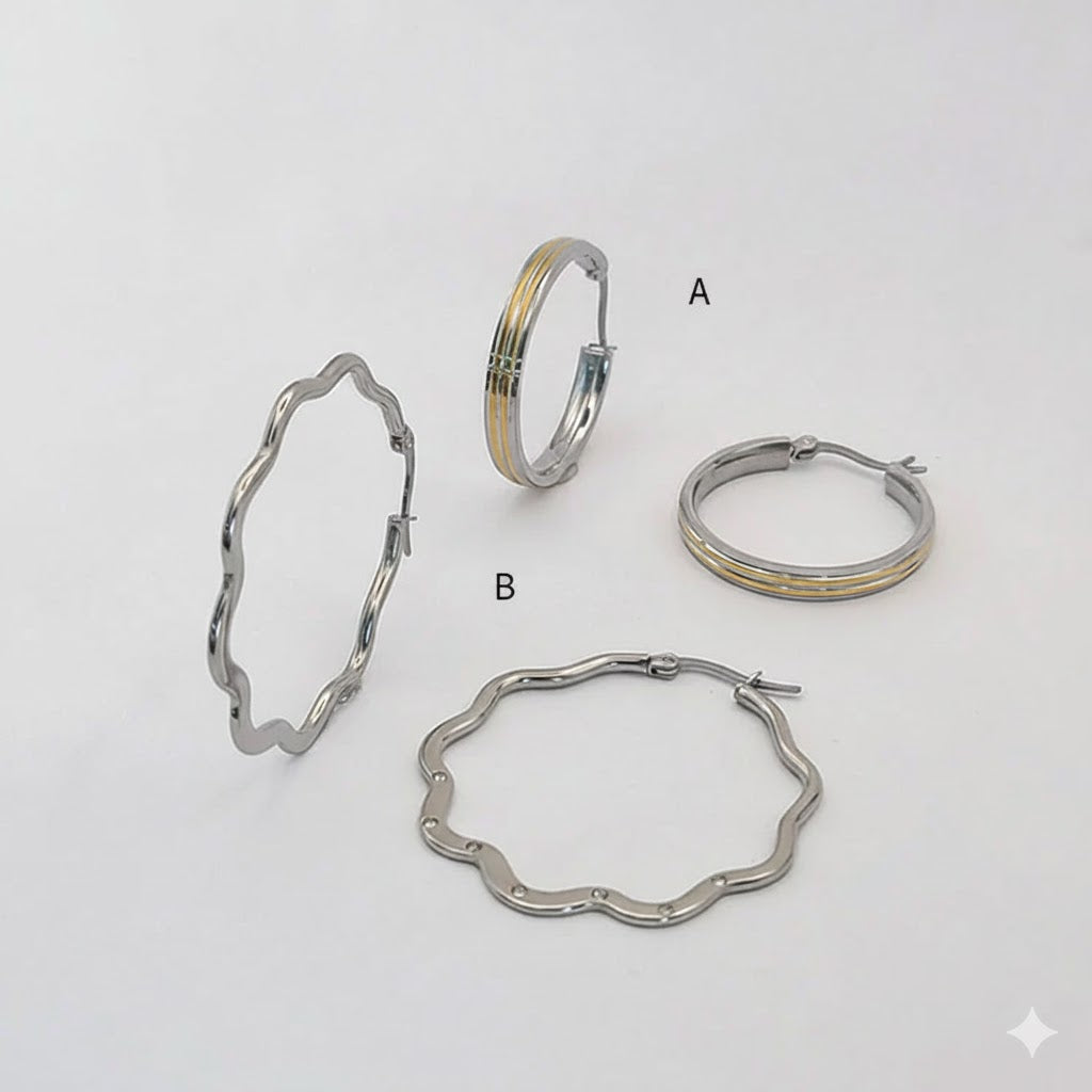 (4-2106) Stainless Steel - Hoops.