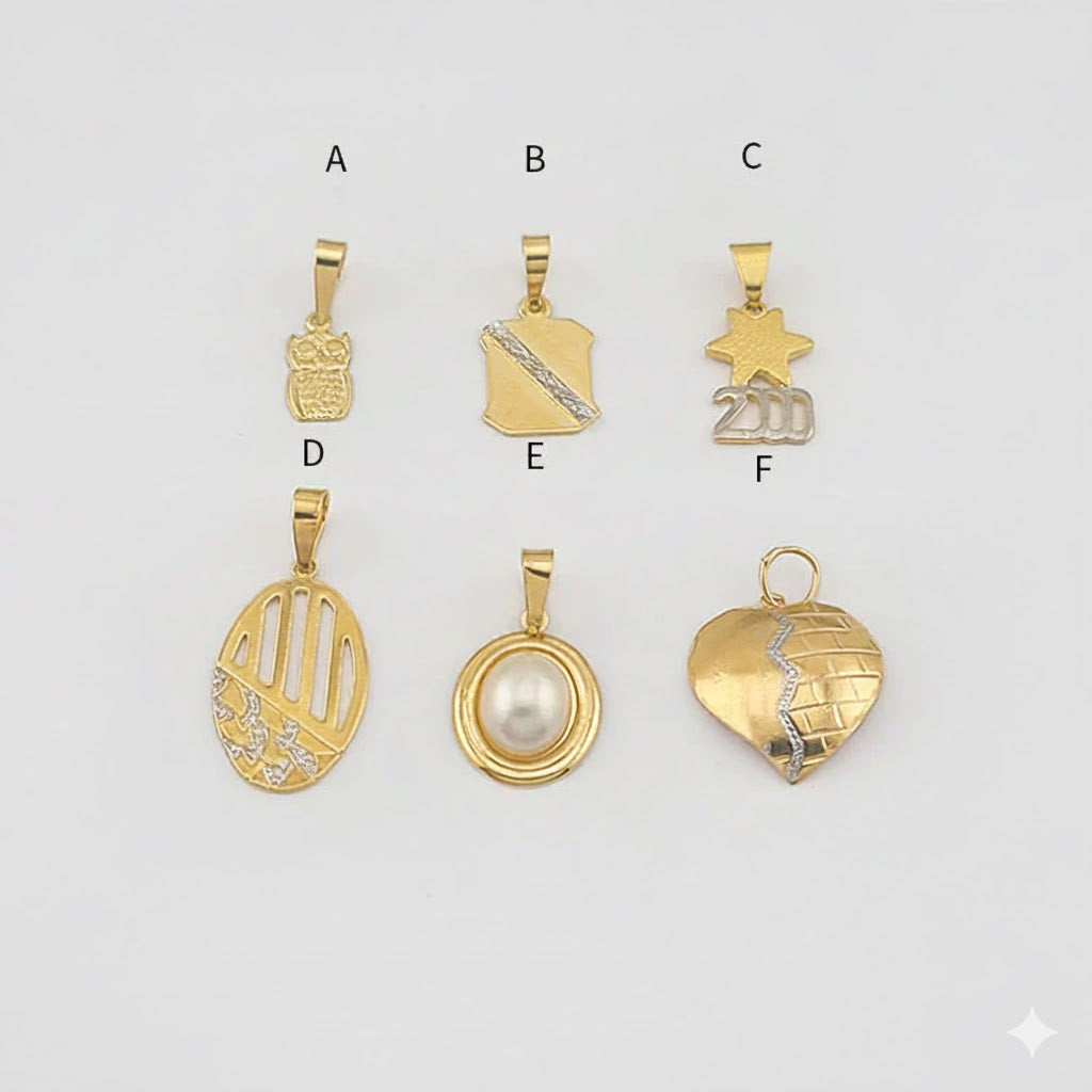 (1-2002) Colgantes de laminado dorado - BGF