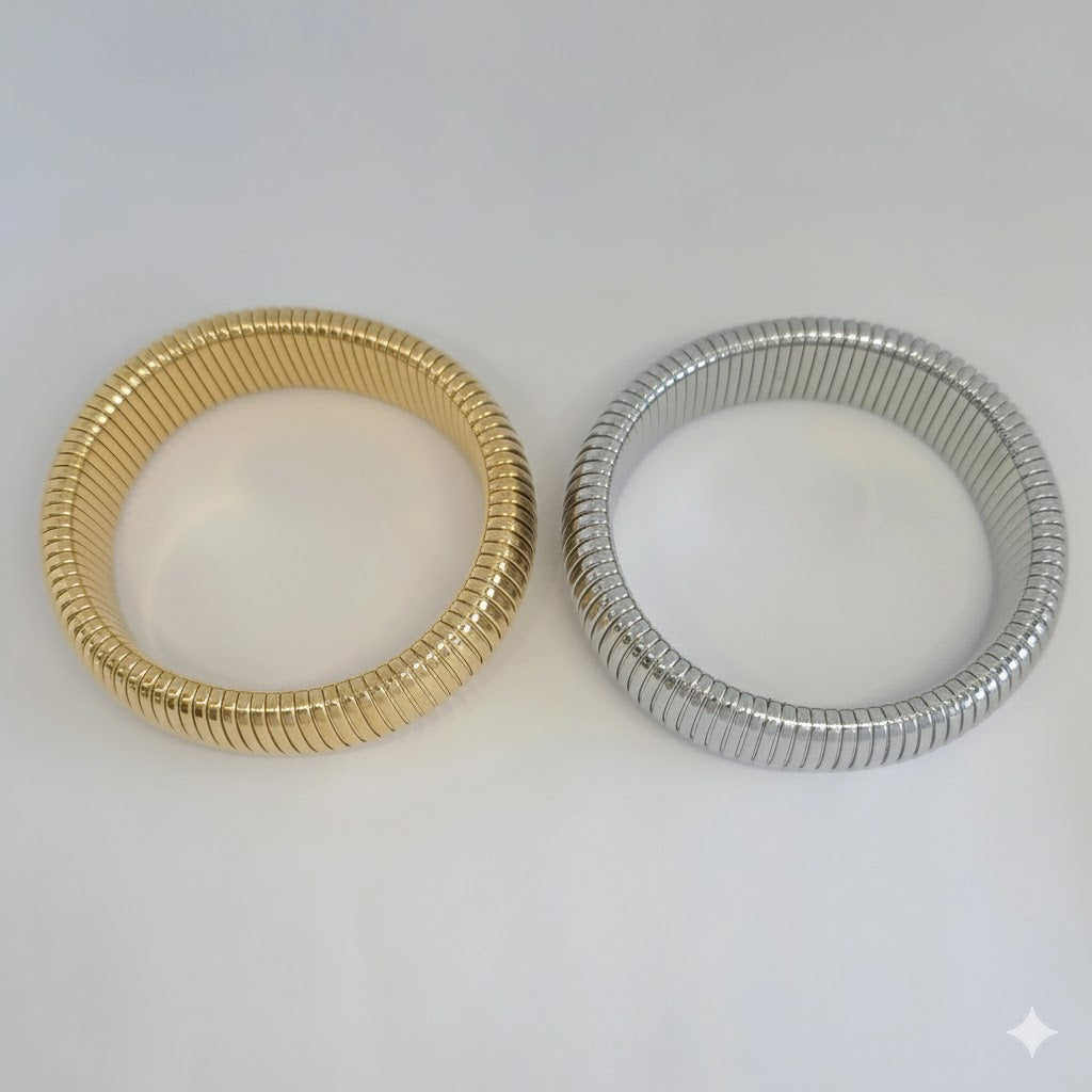 (MBRA-36) Stainless Steel - 20mm Chunky Omega Chain Bracelet.