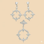 (2-6318) Conjunto Plata Ley 925 - Circonitas.