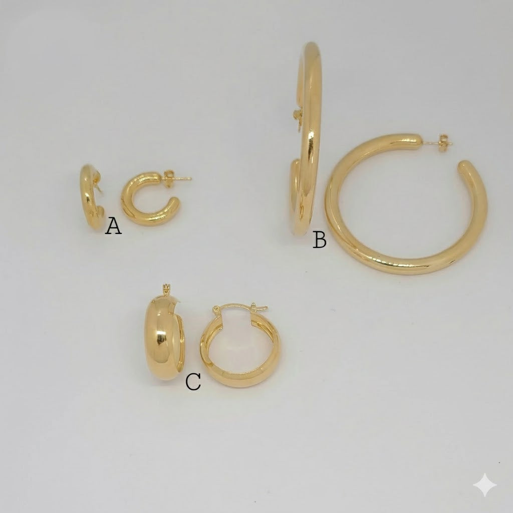 (1-2688) Laminado dorado - Aros lisos - BGF