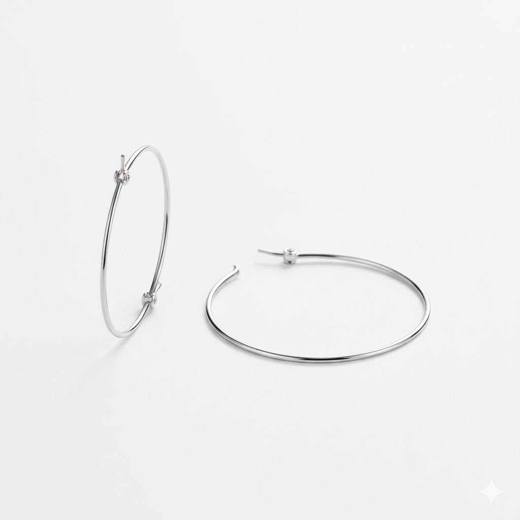 (4-2165) Stainless Steel - Plain Hoops.