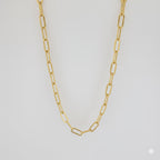 (4-3267) Cadena de eslabones con clip de papel de acero inoxidable de 6,5 mm.