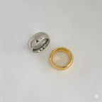 (4-0009) Stainless Steel - Classic Chunky Band Ring.