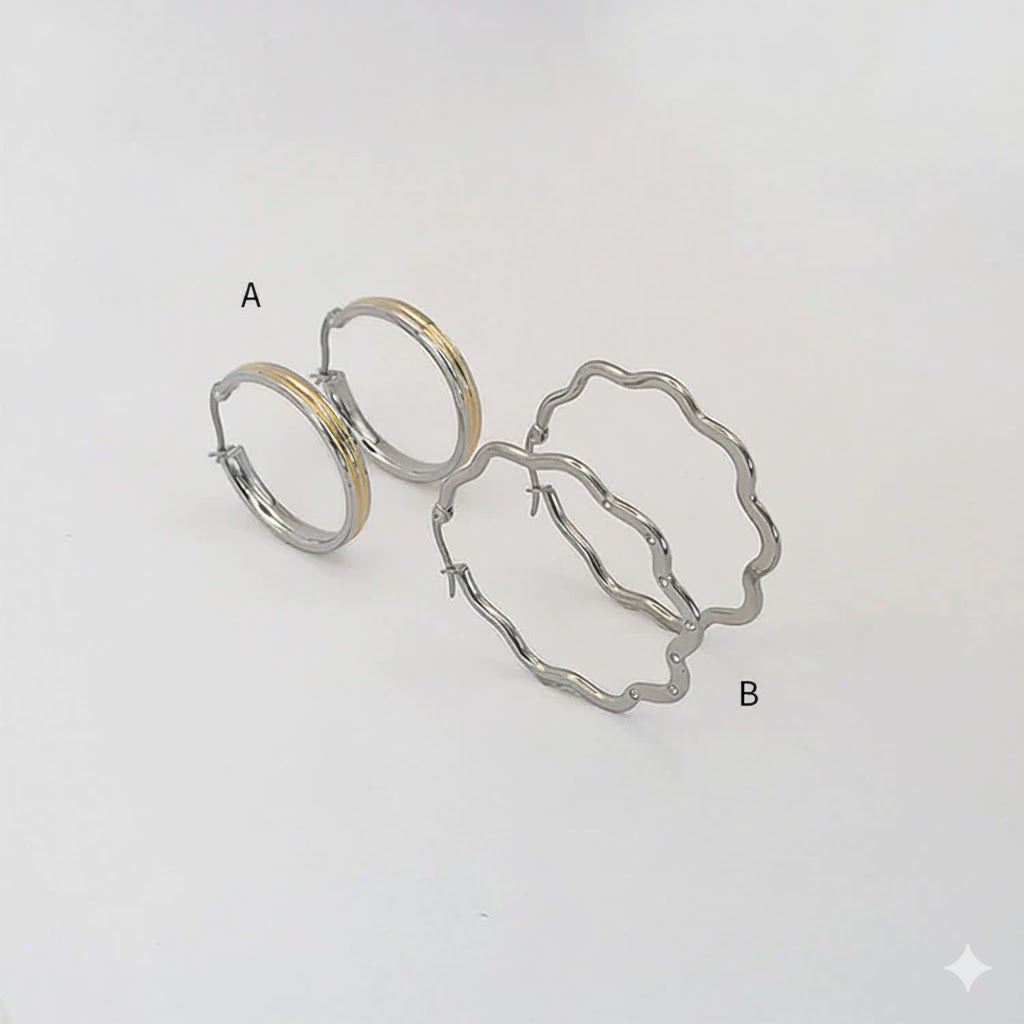 (4-2106) Stainless Steel - Hoops.