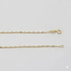 (1-1516) Cadena de eslabones estilo marinero alternativa laminada en oro de 2,3 mm - BGF