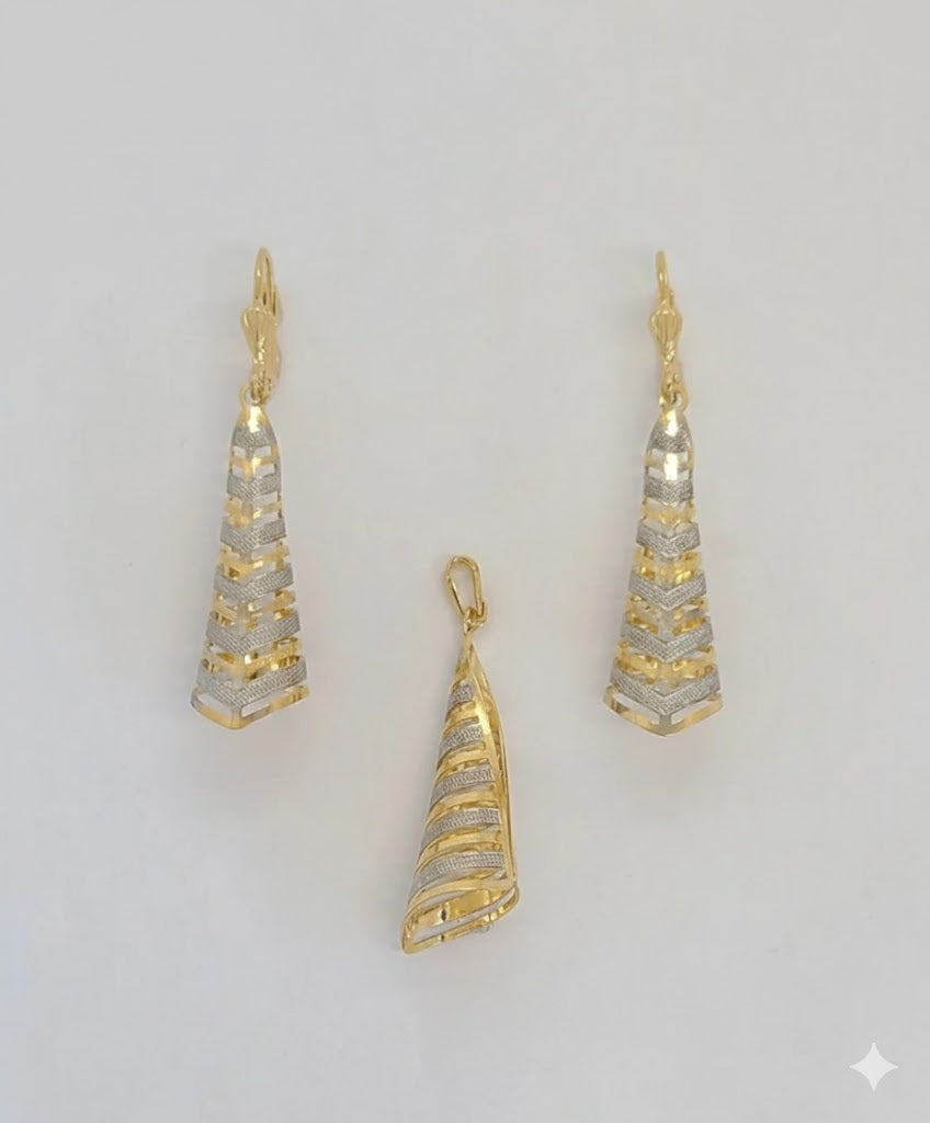 (1-6009) Laminado dorado - Juego de conos de dos tonos - BGF