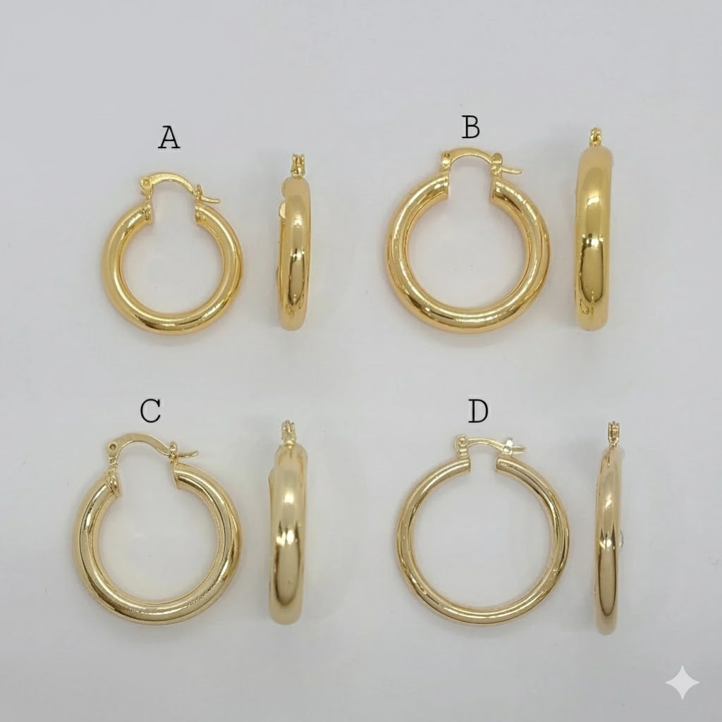 (1-2853) Laminado Oro - Aros Lisos - BGO