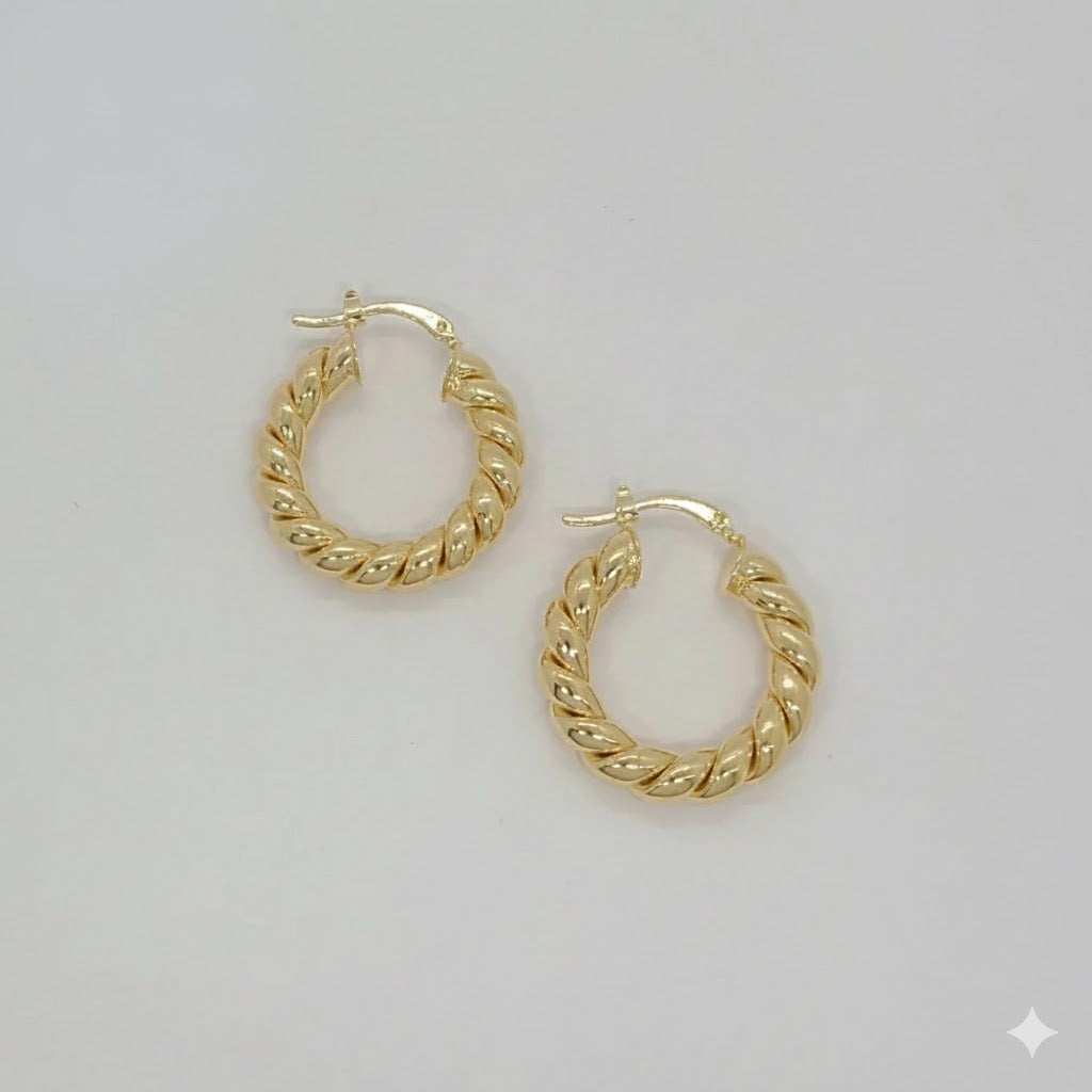 (1-2978) Laminado dorado - Aros retorcidos - BGF