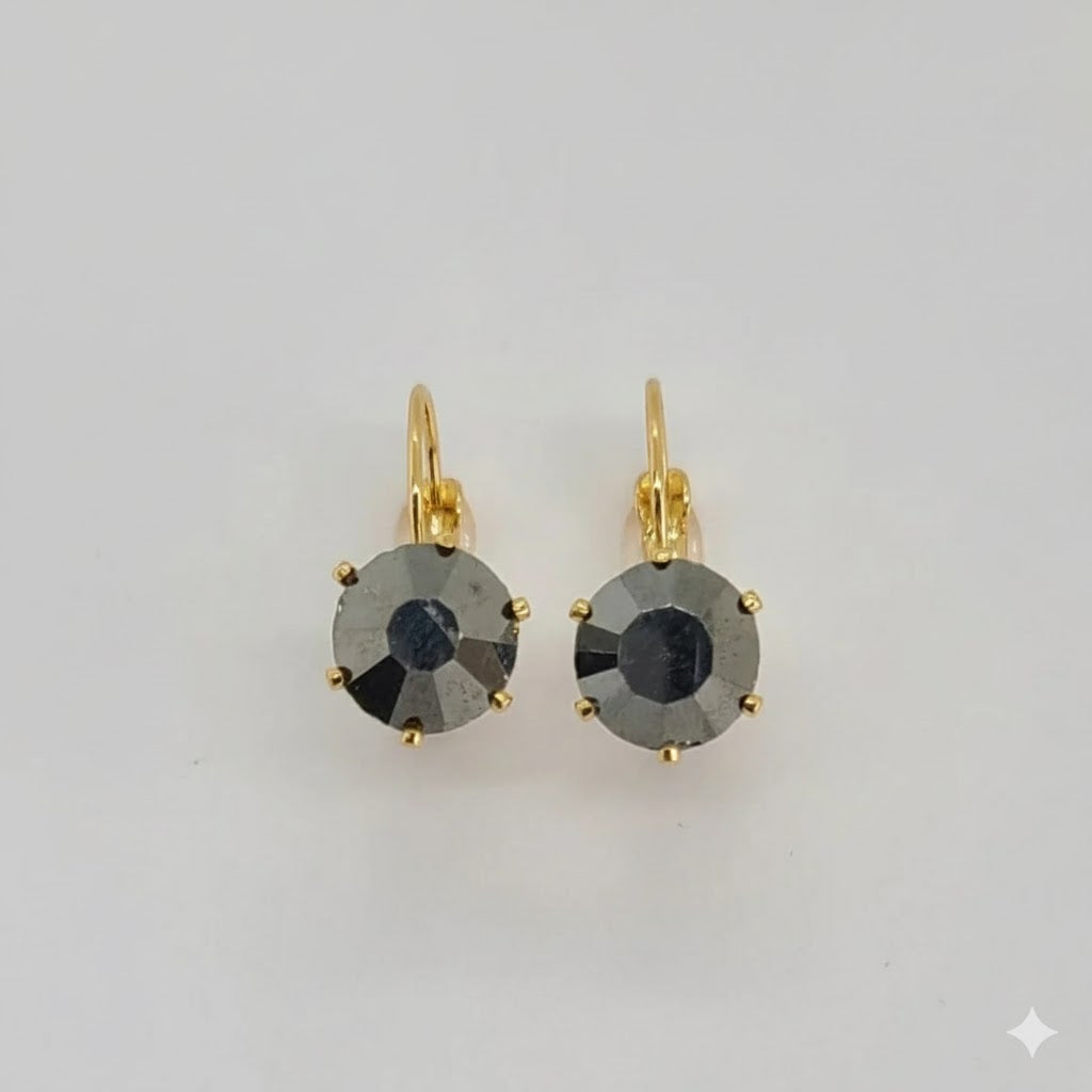 (1-1163) Pendientes Multicolor Laminados en Oro - BGO