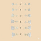 (2-3005) Pendientes de plata de ley 925 con circonitas redondas.