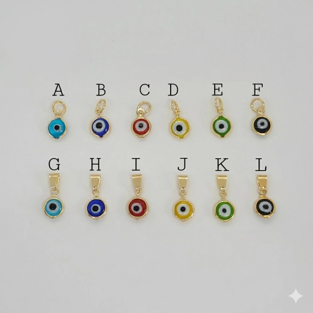 (1-2026) Laminado de oro - Colgantes de mal de ojo - BGF