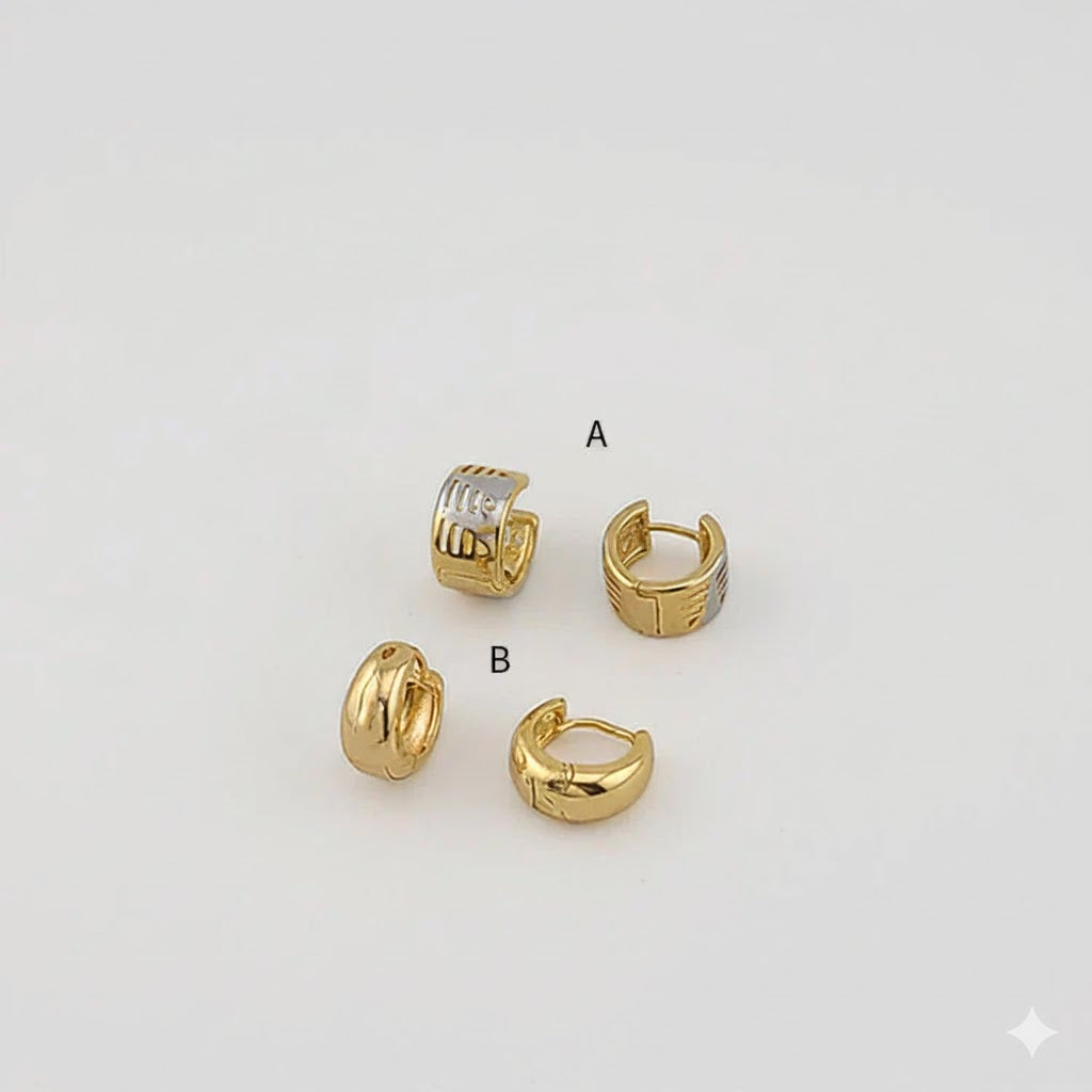 (1-2520) Laminado Dorado - Aros Pequeños - BGO