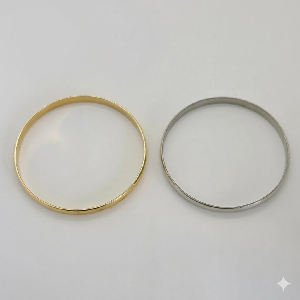 (4-5011-1) Stainless Steel - 6mm Plain Bangle.