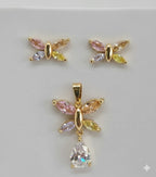 (1-6374) Laminado dorado - Juegos de mariposas - BGO