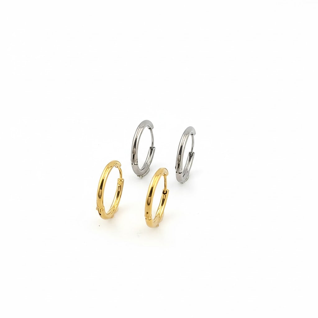 (4-2168) Stainless Steel - Plain Hoops.