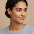 12 Pairs Chunky Gold Hoop Earrings for Women Trendy, Gold Plated Lightweight Hypoallergenic Stack, Thick Open Twisted Huggie Hoops Earring Set