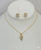 (1-6343) Laminado dorado - Juego de búhos - BGF