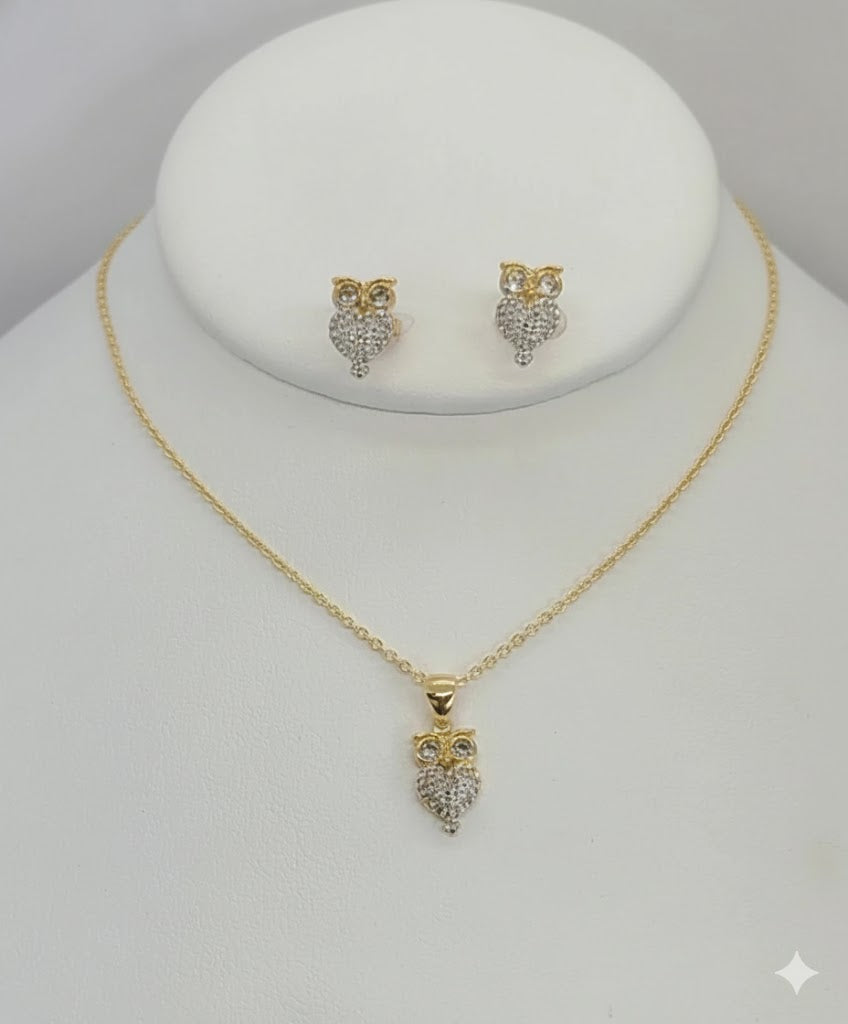 (1-6343) Laminado dorado - Juego de búhos - BGF