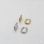 (4-2112) Stainless Steel - Plain Square Hoops.