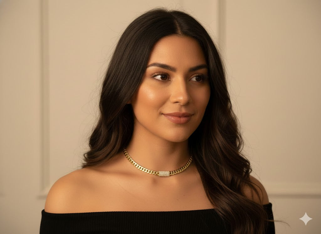 14k Gold Filled 6mm Monaco Link Necklace Chain