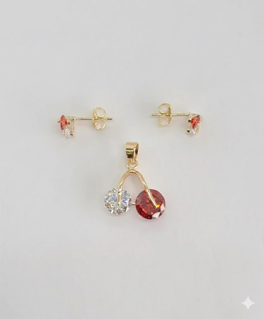 (1-6296) Laminado de oro - Juego de circón - BGO