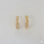 (1-2978-9) Laminado dorado - Aros trenzados - BG