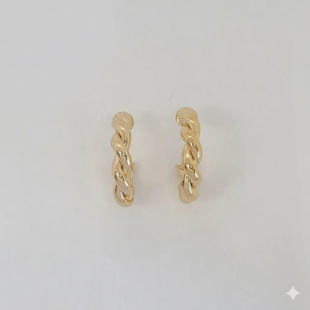 (1-2978-9) Laminado dorado - Aros trenzados - BG