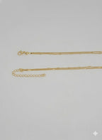 (1-6453) Collar de capas de corazón laminado en oro - BGF