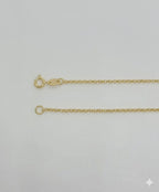 (1-6104-1) Collar con dijes para niños de eslabones Rolo laminados en oro - BGF