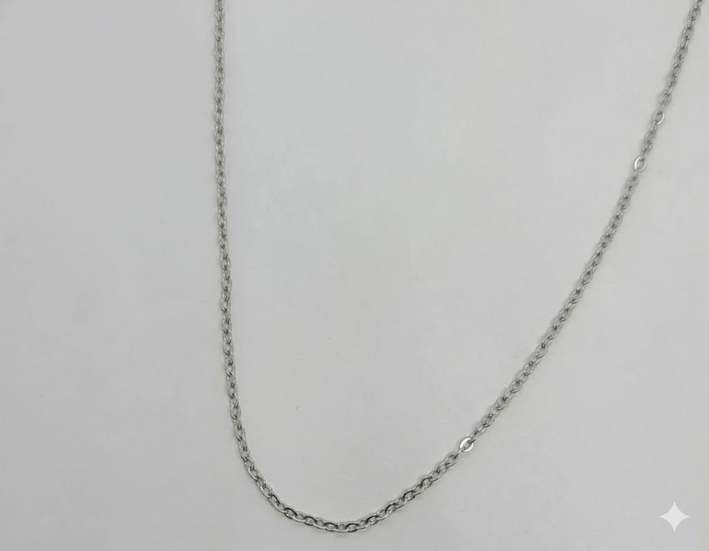 (4-3262) Stainless Steel - 2mm Thin Rolo Link Chain.