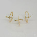 (1-3069-1) Gold Laminate - Zircon Adjustable Ring - BGF