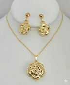 (1-6083) Laminado Dorado - Juego de Flores - BGO