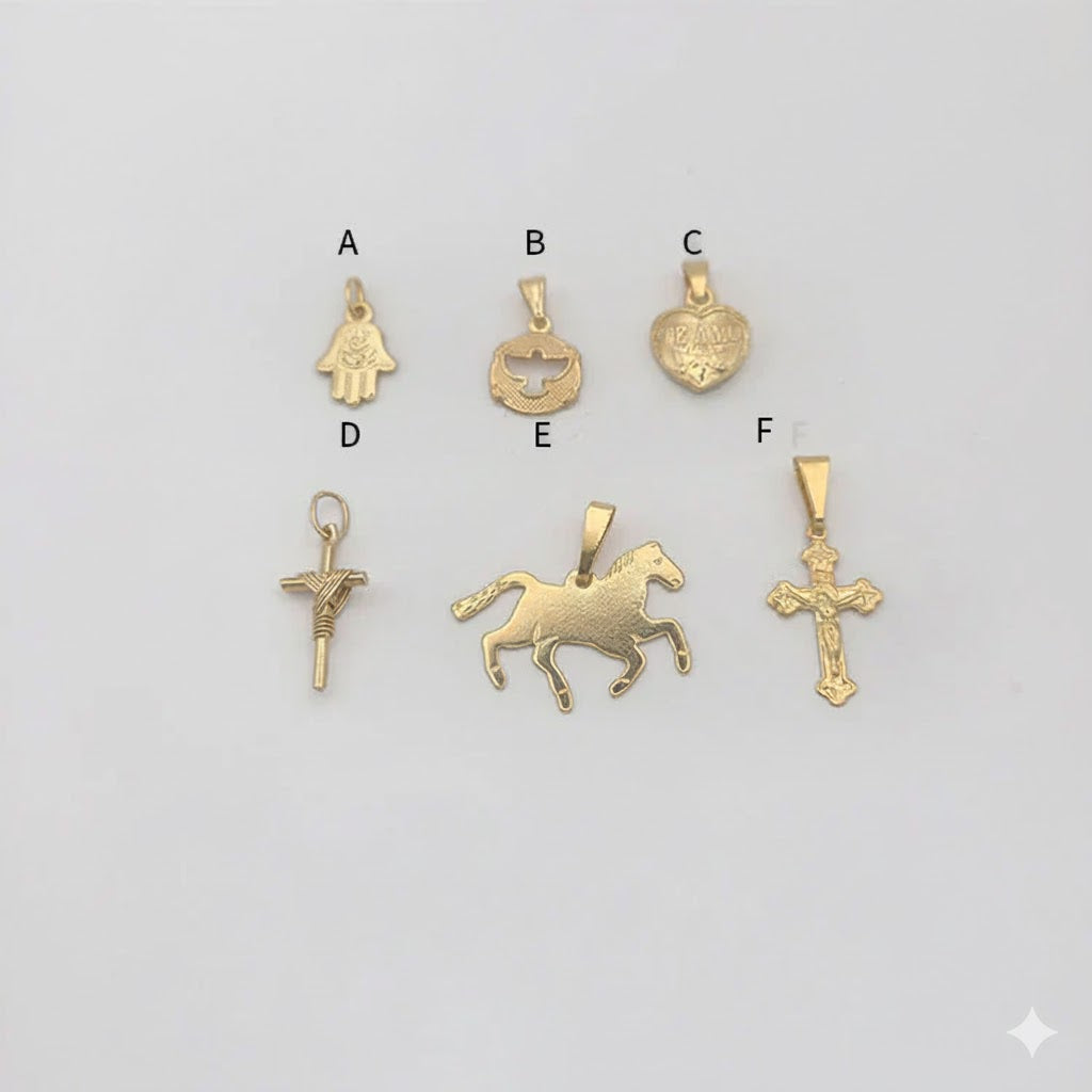 (1-2023-2) Laminado de oro - Colgantes rellenos de oro - BGF