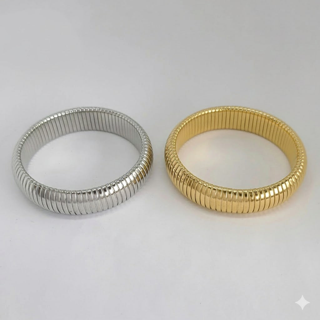 (MBRA-37) Stainless Steel - 15mm Chunky Omega Chain Bracelet.