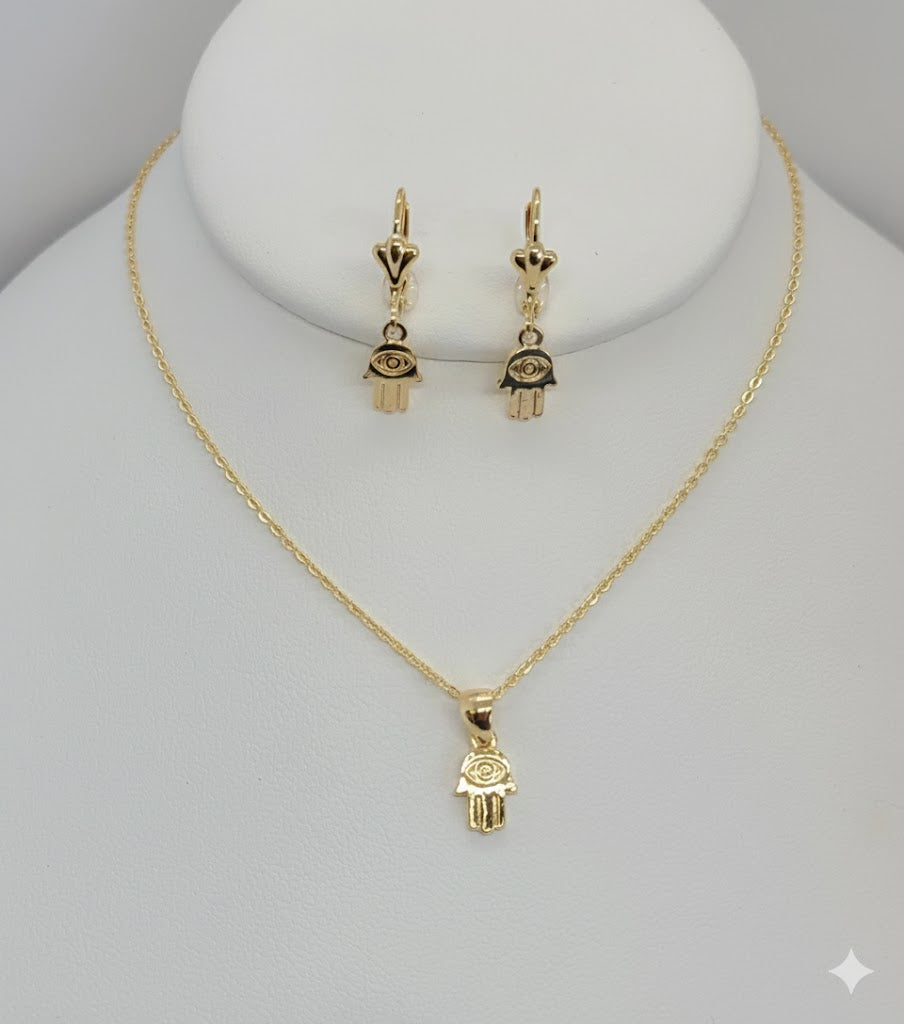 (1-6135) Laminado dorado - Juego de mano de Fátima - BGF