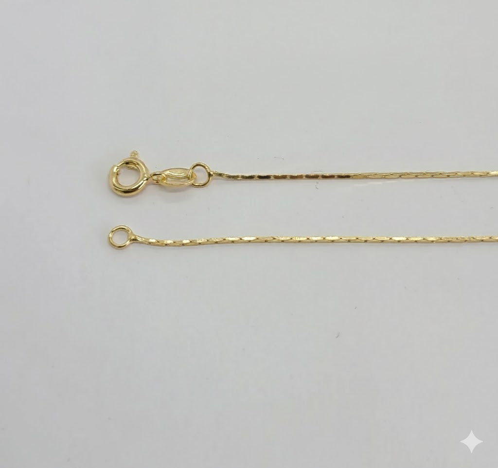 (1-6309) Laminado de oro - Collar de tres tonos - BGF