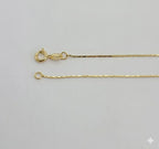 (1-6309) Laminado de oro - Collar de tres tonos - BGF