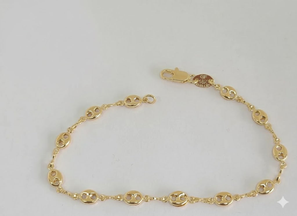 (1-0426) Laminado dorado - Enlace hueco de 4,5 mm - BGF